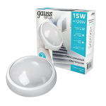 Светильник светодиод 15Вт 1220Лм 4000K Qplus круглый Gauss IP54 D175*76 1/30