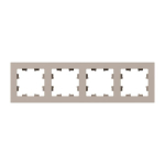 4 - местная рамка, кремовая, пластик Эпика EKF