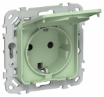 FLITE Роз. с з/к/ш кр б/к 16А IP44 РСшкр11-1-44-ФлФ фис. IEK