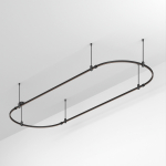 Основание ART-APRIORI-OVAL-ROD-400-3000x1000 (BK) (Arlight, IP20 Металл, 3 года) Основание ART-APRIORI-OVAL-ROD-400-3000x1000 (BK) (Arlight, IP20 Металл, 3 года)