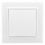 Кнопочный выключатель мех-зм с/у 10А 230В пластик белый Минск IP20 EKF