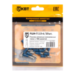 Разъем штекерный изолированный «папа» РШИ-П 2.5-4 (20 шт) (КВТ) Разъем штекерный изолированный «папа» РШИ-П 2.5-4 (20 шт) (КВТ)