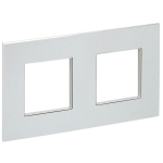 Рамка 2гн металл серебряный SK-F32S SKANDY IEK (1/10/100)