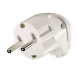 Вилка угловая с З/К белая 16А Makel (1/125/500) аналог 10037