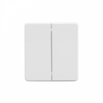 Выключатель 2кл с/у перламутр механизм с рамкой MIELE ROUND KRANZ (1/100)