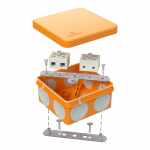 Коробка огнестойкая для о/п двухкомпонентная 60-0210-FR10.0-4 Е15-Е120 80х80х40 Промрукав