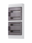 Бокс 48мод настен пласт 3 ряда (дв. прозр)IP41 (с клемм) Mistral41 W ABB Бокс 48мод настен пласт 3 ряда (дв. прозр)IP41 (с клемм) Mistral41 W ABB