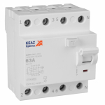 Устройство защитного отключения (УЗО) 4p 63А 100мА AC КЭАЗ _ OptiDin