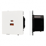 ARL NOBE USB Розетка тип A+C софт-тач белый кварц SCT-MUAC-SFPL-FC-WH (65W, QC3) (Arlight, -) ARL NOBE USB Розетка тип A+C софт-тач белый кварц SCT-MUAC-SFPL-FC-WH (65W, QC3) (Arlight, -)