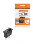 KCD1-103 250В AC/DC, 1P, 6А, (3с), ON-OFF-ON, с нейтралью, черный, Mini TDM KCD1-103 250В AC/DC, 1P, 6А, (3с), ON-OFF-ON, с нейтралью, черный, Mini TDM