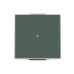 Клавиша одинарная нажимная (кнопка) для выкл-ля/кнопки символ «свет» пластик зеленый матовая IP20 ABB