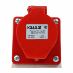 Розетка стационарная силовая ССИ-114 3Р+РЕ 16А 380В IP44 КЭАЗ