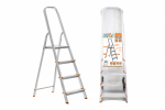 Стремянка алюминиевая СА4, 4 ступени, усиленный профиль h=780 мм, Народная Стремянка алюминиевая СА4, 4 ступени, усиленный профиль h=780 мм, Народная