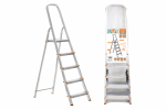 Стремянка алюминиевая СА5, 5 ступеней, усиленный профиль h=1000 мм, Народная Стремянка алюминиевая СА5, 5 ступеней, усиленный профиль h=1000 мм, Народная
