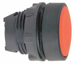 Фронтальная часть нажимной кнопки плоск., 1 упр. элемент цвет красный с круг. линзой, без фиксации, SE