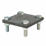 Зажим полоса 40 - полоса 40 (3 пластины 70х70мм) HZ EKF Зажим полоса 40 - полоса 40 (3 пластины 70х70мм) HZ EKF