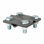 Зажим крестовидный прут-прут (пластина 57x57мм) HZ EKF Зажим крестовидный прут-прут (пластина 57x57мм) HZ EKF