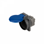 Колодка 1гн с З/К серая каучук с крышкой IP54 REXANT (1/1/450)