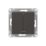 Механизм выключателя, двухклавишный, с подсветкой, мокко Эпика EKF Механизм выключателя, двухклавишный, с подсветкой, мокко Эпика EKF