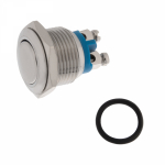 Кнопка  антивандальная Ø16  Б/Фикс (2c винт) (ON)-OFF сфера (A16-A2) REXANT (блистер)