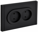 FORTE&PIANO Роз. 2-я без з/к с з/ш б/к 10А FP125M чер. IEK