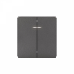 Выключатель 2кл с подсветкой с/у титан 10А механизм с рамкой MIELE ROUND KRANZ (1/100) Выключатель 2кл с подсветкой с/у титан 10А механизм с рамкой MIELE ROUND KRANZ (1/100)