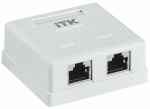 Розетка комп RJ45 кат.5e FTP 2-порта ITK (1/200) Розетка комп RJ45 кат.5e FTP 2-порта ITK (1/200)