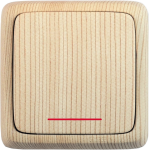 Выкл 1-клавиш. с подсветкой LED в сборе 10А 250В о/у дерево глянц. IP20 HEGEL Выкл 1-клавиш. с подсветкой LED в сборе 10А 250В о/у дерево глянц. IP20 HEGEL