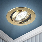 Светильник точечный штампованный поворотный MR16,12V/220V, 50W золото ST2A GD ЭРА (1/100) Светильник точечный штампованный поворотный MR16,12V/220V, 50W золото ST2A GD ЭРА (1/100)