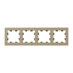 4 - местная рамка, шампань, пластик Эпика EKF