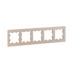 5 - местная рамка, кремовая, пластик Эпика EKF