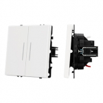 Механизм звонкового выключателя двухклавишный LED SWT-NOBE-MKR2-SFPL-L-WH (230V, 10A) (Arlight, Белый кварц) Механизм звонкового выключателя двухклавишный LED SWT-NOBE-MKR2-SFPL-L-WH (230V, 10A) (Arlight, Белый кварц)