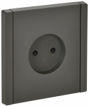 Розетка 1гн без З/К шторки с/у серый винт.клем 10А FP317 FORTE&PIANO IEK (1/10/100)