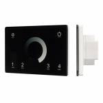 Панель Sens SMART-P79-DIM Black (230V, 4 зоны, 2.4G) (ARL, IP20 Пластик, 5 лет) Панель Sens SMART-P79-DIM Black (230V, 4 зоны, 2.4G) (ARL, IP20 Пластик, 5 лет)