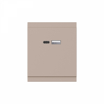 Розетка SETE USB-A+Type-C 3А с функцией быстрой зарядки кашемир IP20/IP44 KRANZ Розетка SETE USB-A+Type-C 3А с функцией быстрой зарядки кашемир IP20/IP44 KRANZ