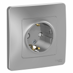 Розетка 1гн с З/К шторки с/у алюминий 16А Blanca Systeme Electric (1/10) Розетка 1гн с З/К шторки с/у алюминий 16А Blanca Systeme Electric (1/10)