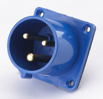 Вилка для скрытой проводки 623 2Р+РЕ 32А 220В IP44 В Вилка для скрытой проводки 623 2Р+РЕ 32А 220В IP44 В