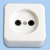 Розетка 1гн без З/К о/у белый 10А IP20 Беларусь (1/110)