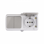 Блок 2кл + 1гн с З/К с крыш. о/у серый 16А IP54 Мурманск EKF Блок 2кл + 1гн с З/К с крыш. о/у серый 16А IP54 Мурманск EKF