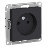 Розетка 1гн без З/К с/у карбон механизм 16А AtlasDesign Systeme Electric (1/5)