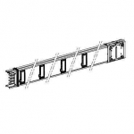 Шинопровод одинарный 5p 2000ммx54ммx146мм 250А 230В белый 8отводов ip55 Schneider Electric KS Шинопровод одинарный 5p 2000ммx54ммx146мм 250А 230В белый 8отводов ip55 Schneider Electric KS