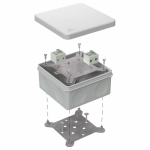 Коробка огнестойкая для о/п двухкомпонентная 60-0300-FR6.0-4 Е15-Е120 RAL7035 100х100х50 (14 шт/кор) Промрукав