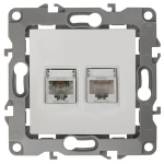 Розетка 2гн комп+ТФ RJ45+RJ11 с/у белый механизм кат.5е 12-3109-01 Эра12 ЭРА (10/100/2500) Розетка 2гн комп+ТФ RJ45+RJ11 с/у белый механизм кат.5е 12-3109-01 Эра12 ЭРА (10/100/2500)