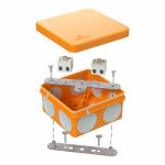 Коробка огнестойкая для о/п двухкомпонентная 60-0210-FR2.5-4 Е15-Е120 80х80х40 Промрукав