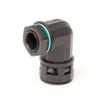 Монтажный комплект муфта 90 грд. труба-коробка DN 12 мм, М16х1,5, полиамид, цвет черный Монтажный комплект муфта 90 грд. труба-коробка DN 12 мм, М16х1,5, полиамид, цвет черный