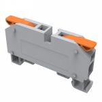 Клемма СМК 222-621D проxодная 1-полюсная на DIN-рейку (1-6 мм²) серая (60 шт/уп) REXANT