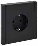 Розетка 1гн с З/К с/у черный винт.клем 16А FP116 FORTE&PIANO IEK (1/10/100)