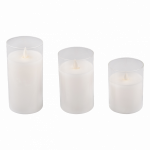Светильник светодиод восковые Свеча ФАZА CL7-SET3-wh (компл. 3-х свечей, бел.)