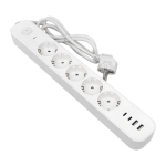 Удлинитель LUX 5 гнезд 2USB 2,4А+2type-C 3 метра 1,5мм2 EKF Удлинитель LUX 5 гнезд 2USB 2,4А+2type-C 3 метра 1,5мм2 EKF