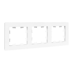 Рамка 3гн белый, пластик Эпика EKF (1/12/144)